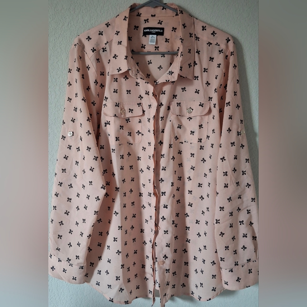 Karl Lagerfeld women long sleeve top shirt